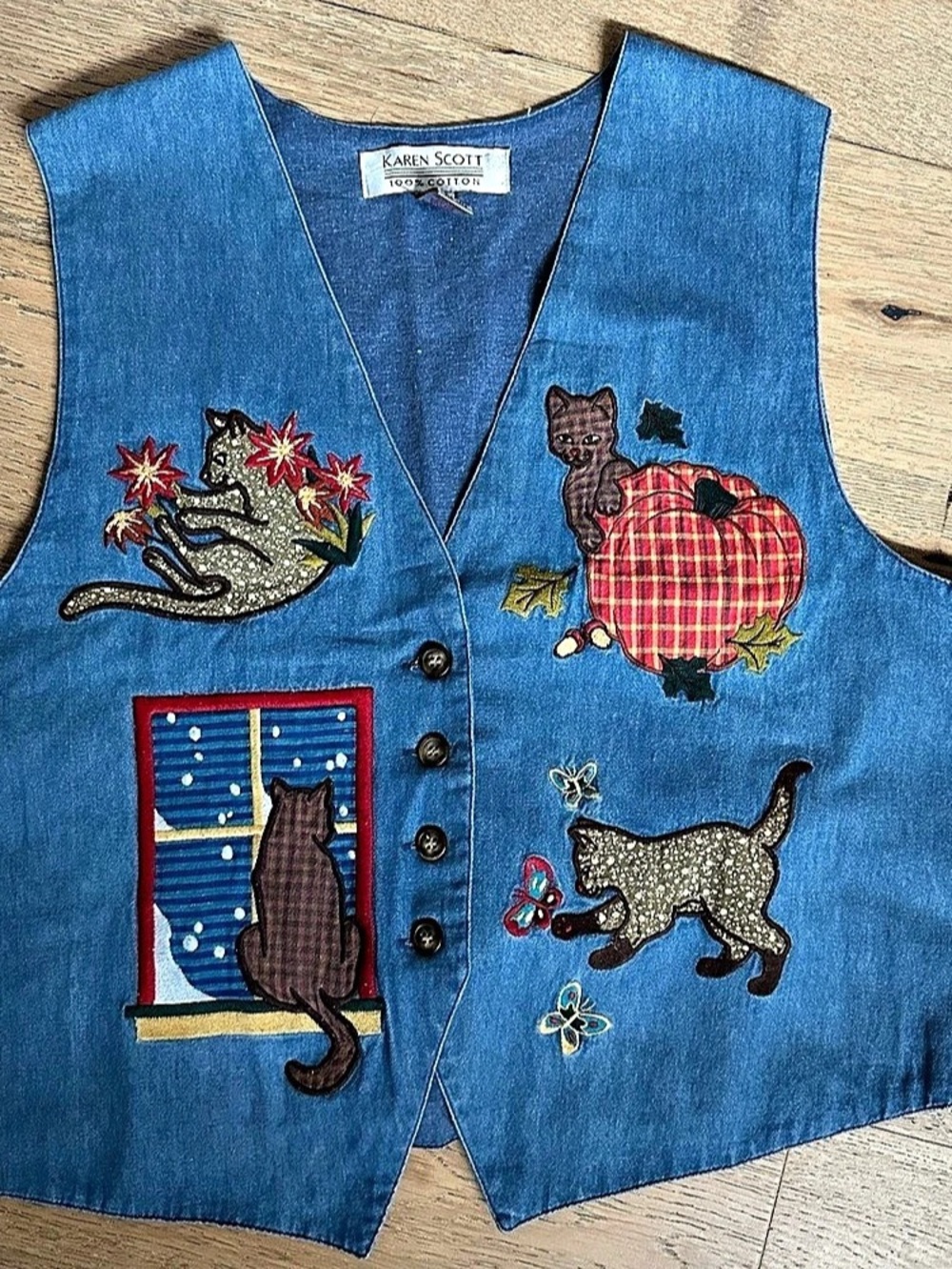 Karen Scott Cat Vest